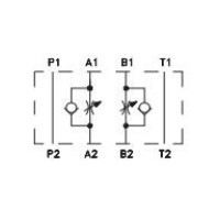 ARGO-HYTOS 2VS3-06 Double Throttle Check Valves Sandwich Plates